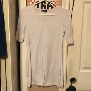 Venus V neck 3/4 sleeve fitted t shirt